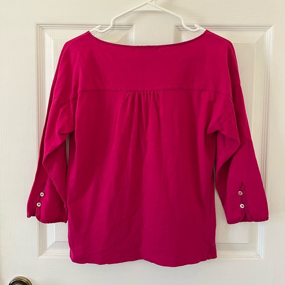 Ralph Lauren Vibrant Pink Long Sleeve Tee - Picture 2 of 4